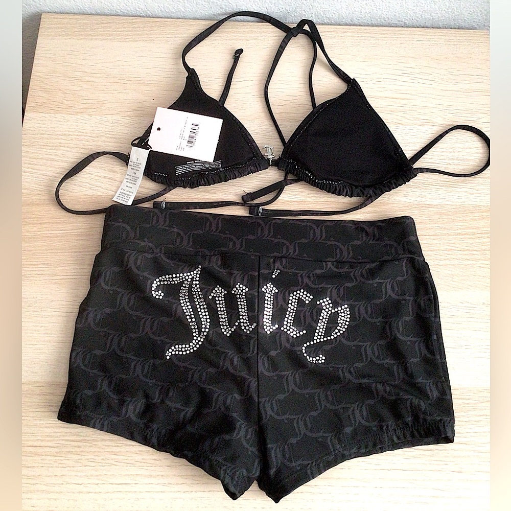 2-pc Juicy Couture Boyshort Bikini Set